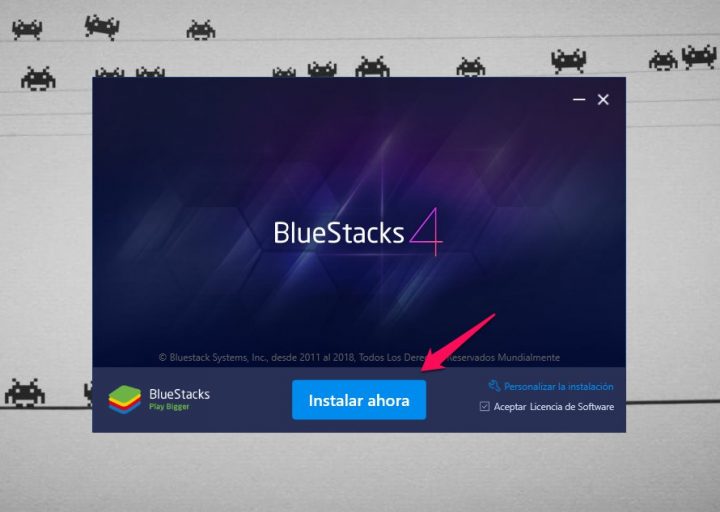 actualizar version de android bluestacks